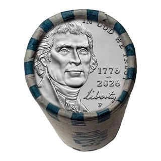 2026-P Official Liberty 3 Roll Set – Enduring Liberty Half Dollar, Emerging Liberty Dime & Jefferson 1776-2026 Nickel – America 250