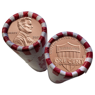 2025-P Set Lincoln Cent Penny Roll 50 Coins BU Official Roll FINAL ISSUE