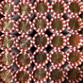 2025 P & D Set Lincoln Cent Penny Rolls 100 Coins BU Official Rolls FINAL ISSUE