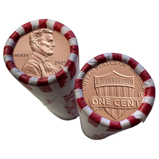 2025-D Set Lincoln Cent Penny Roll 50 Coins BU Official Roll FINAL ISSUE