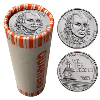 2026 U.S. Constitution Quarter Roll • Denver Mint • 1776–2026 America 250th