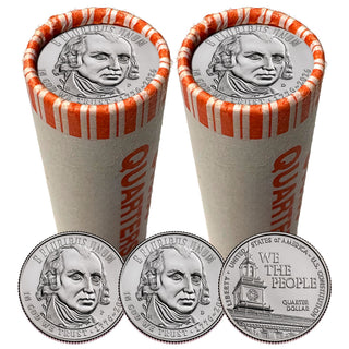 2026 U.S. Constitution Quarter 2-Roll Set • P & D Mint • 1776–2026 America 250th