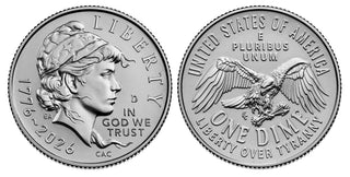 2026 Emerging Liberty Dime Roll • Denver Mint • 1776–2026 America 250