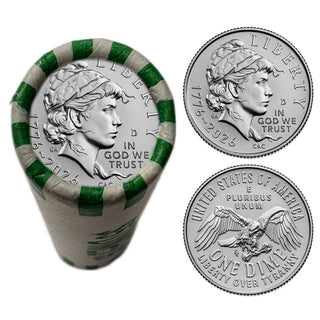 2026 Emerging Liberty Dime Roll • Denver Mint • 1776–2026 America 250