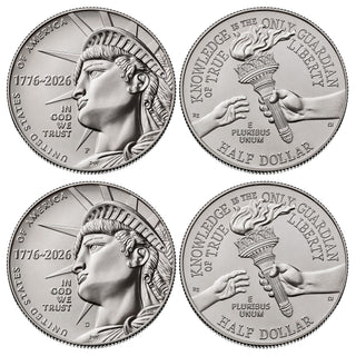 2026 P & D Set Enduring Liberty USA 250 Half Dollar Rolls • World Trade Center 9/11 • 25th Anniversary Limited Edition