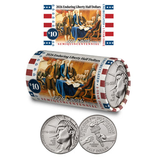 2026-D Enduring Liberty Half Dollar DECLARATION OF INDEPENDENCE Roll • America 250