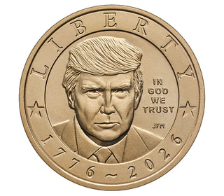 President Donald J. Trump 2026 $1 Coin Roll - Classic Horizontal Design (Limited to 25,000 Rolls)
