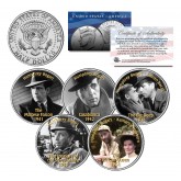 HUMPHREY BOGART - MOVIES - Colorized JFK Kennedy Half Dollar U.S. 5-Coin Set