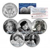 GRETA GARBO - MOVIES - Colorized JFK Kennedy Half Dollar U.S. 5-Coin Set