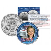 HILLARY CLINTON FOR PRESIDENT US 2016 Campaign JFK Kennedy Half Dollar Coin WHITE HOUSE