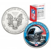CAROLINA PANTHERS 1 Oz American Silver Eagle $1 US Coin Colorized - NFL LICENSED