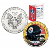 PITTSBURGH STEELERS 1 Oz American Silver Eagle $1 US Coin Colorized - NFL LICENSED