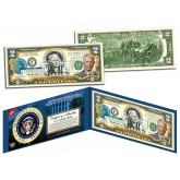 DWIGHT D EISENHOWER Ike * 34th U.S. President * Colorized Presidential $2 Bill U.S. Genuine Legal Tender