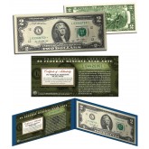 2013 $2 California L* BEP Uncirculated Currency Rare Star Note with Display and Certificate